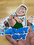 Injury Guy Sticker