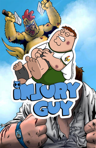 Injury Guy Sticker